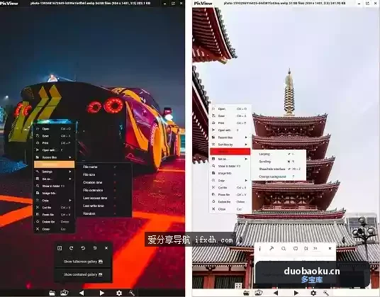 PicView_v4.0.0 开源看图工具 可压缩改大小 界面截图