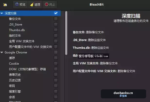 BleachBit_v5.0.2 系统垃圾清理工具 界面截图