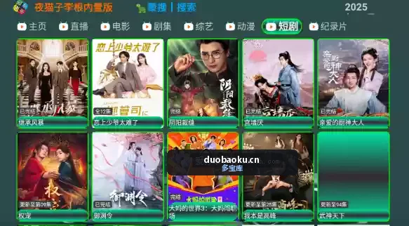 夜猫影视TV版v1.0.0 海量高清资源的电视盒子 界面截图