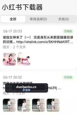 小红书下载器v1.3.3 可下载无水印原图和文案 界面截图